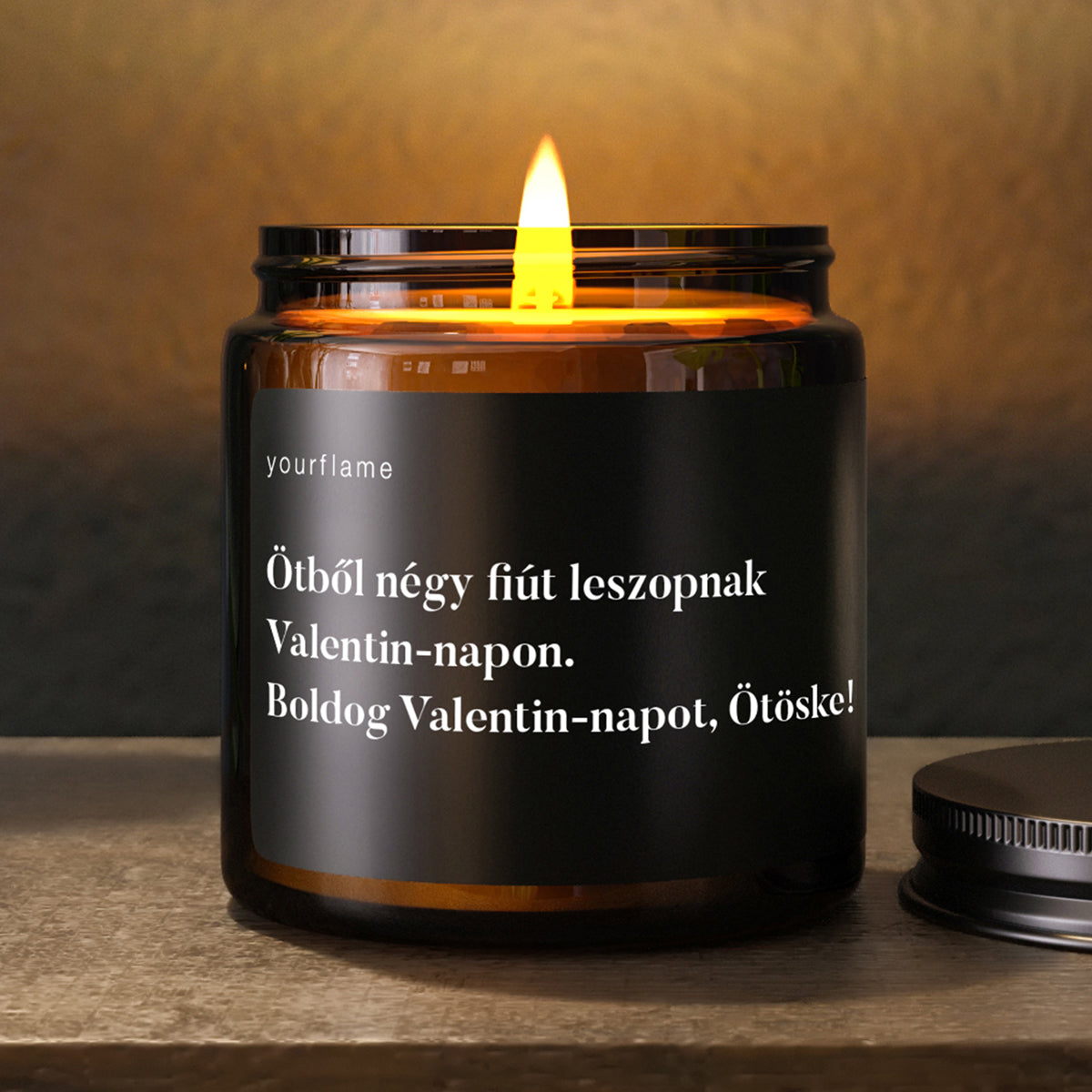 Valentin napi illatgyertya fiúknak