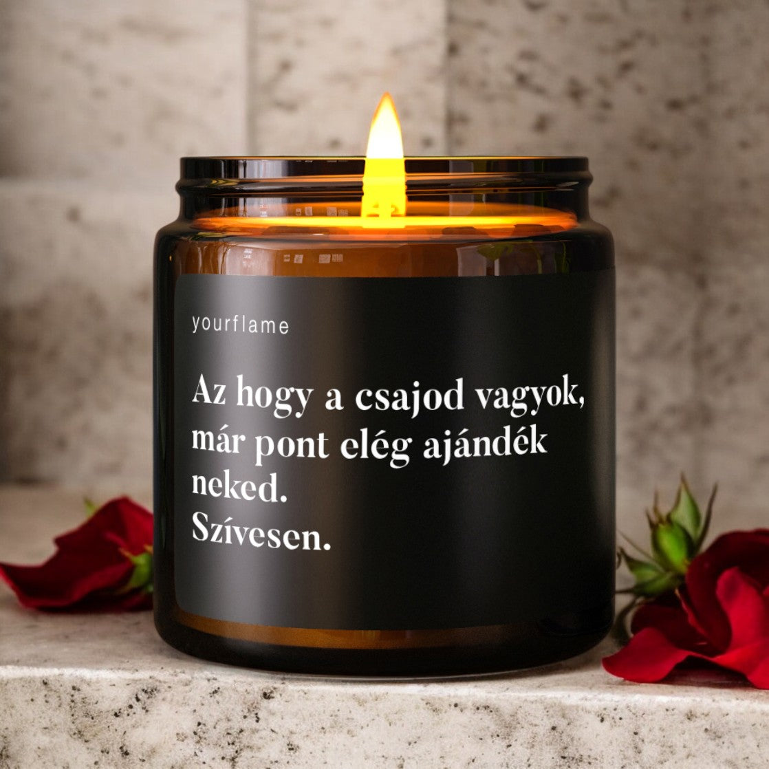Szerelmes illatgyertya hálátlan fiúknak