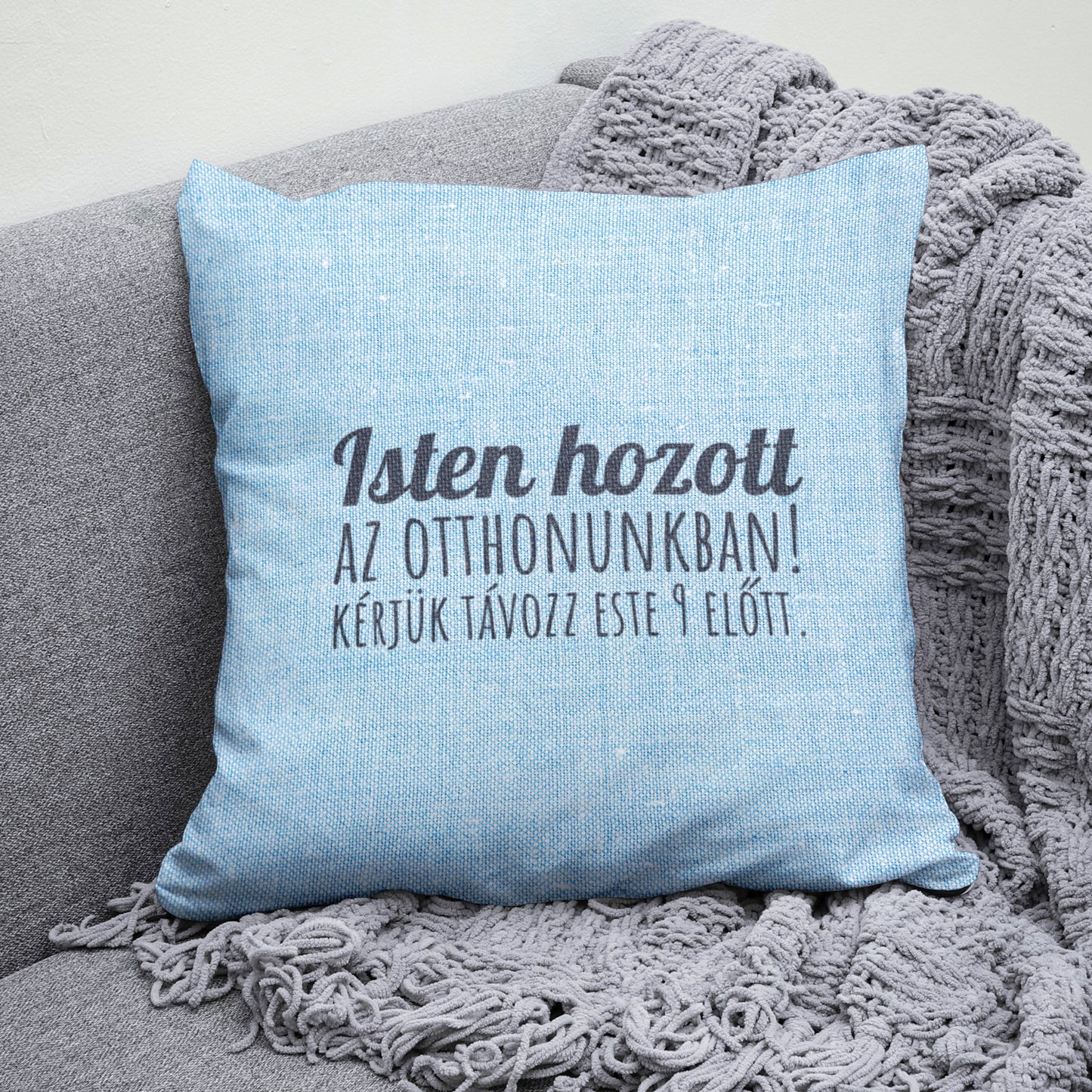 Vendégűző díszpárna