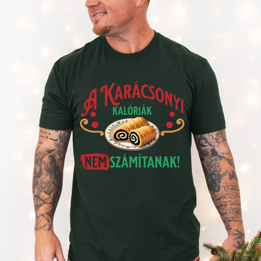 A karácsonyi kalóriák nem számítanak póló