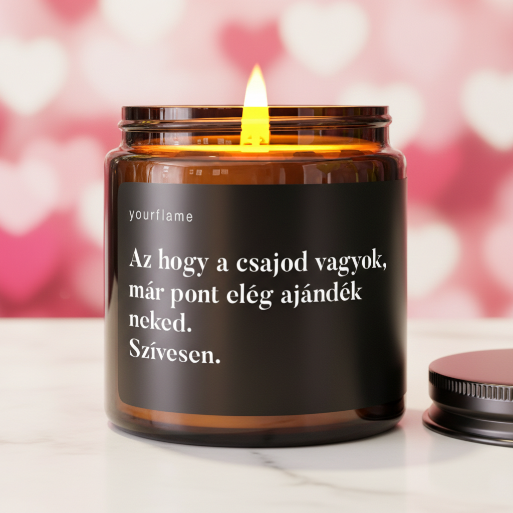 Szerelmes illatgyertya hálátlan fiúknak