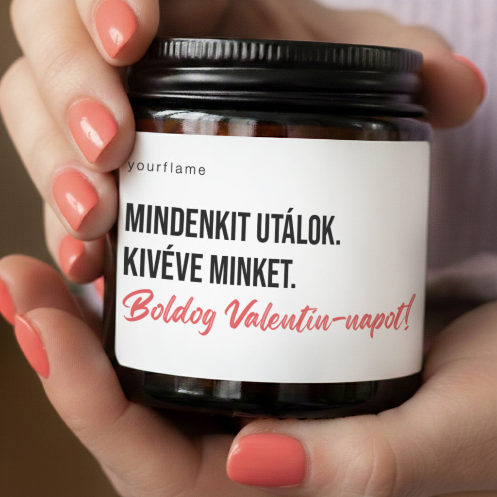 Valentin-napi embergyűlölő illatgyertya